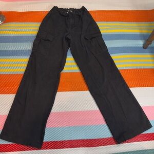 Refuge Black Flare Wide-Leg Pants Women’s Size Small